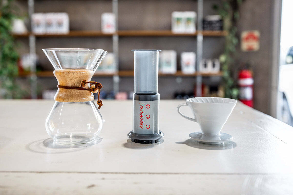 A Comparison of V60 Pour Over, Aeropress, and Chemex – Kai Coffee PTY LTD