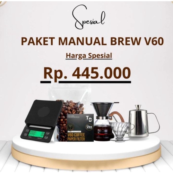Jual Paket Lengkap Coffee V60 Alat Kopi Manual Brewing | Shopee Indonesia